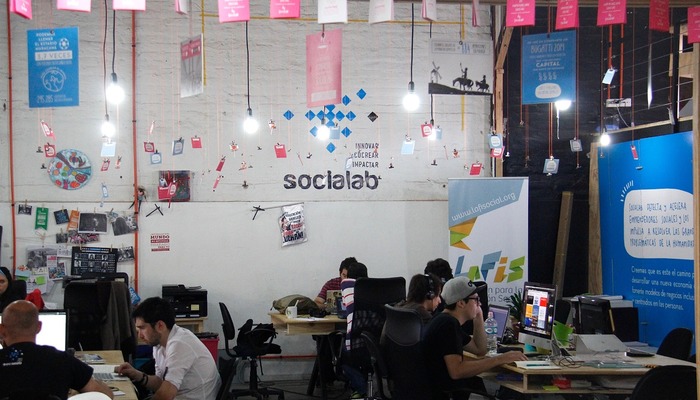 Interior of Socialab offices in Santiago, Chile