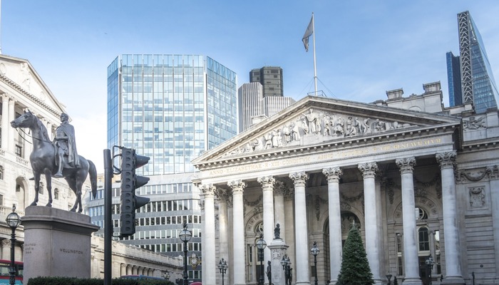 Bank of England building in central London