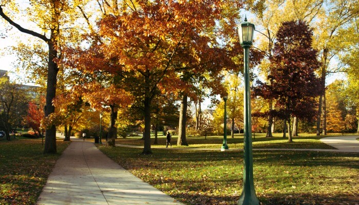 Indiana University campus in Bloomington